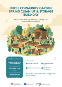 SPRING CLEAN-UP & STORAGE BUILD DAY